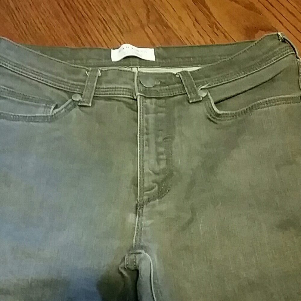 Zara Men's 30 x 30 Straight Leg Gray Washed Denim Jeans
